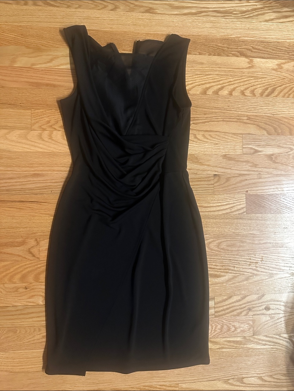 French Connection Black Sleeveless Midi Dress